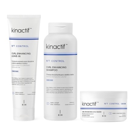 Kinactif N.7 Curl Control Pack Shampoo + Leave-in-Conditioner + Maske -Haarpflegepakete -KIN Cosmetics