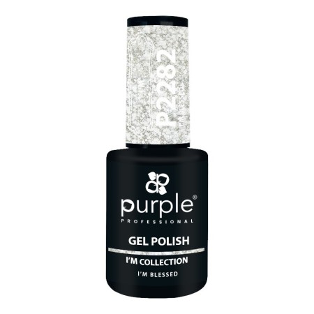 Purple Professional Esmalte Gel P2282 I'm Blessed Glitter -Esmalte semi permanente -Purple Professional