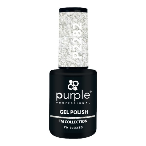Purple Professional Gel-Nagellack P2282 I'm Blessed Glitter -Semipermanenter Emaille -Purple Professional