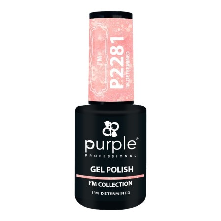 Gel Polish Purple Professional P2281 I'm Determined Glitter -Esmalte semipermanente -Purple Professional