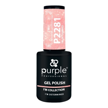Gel-Nagellack P2281 Ich bin entschlossen, Glitzer -Semipermanenter Emaille -Purple Professional