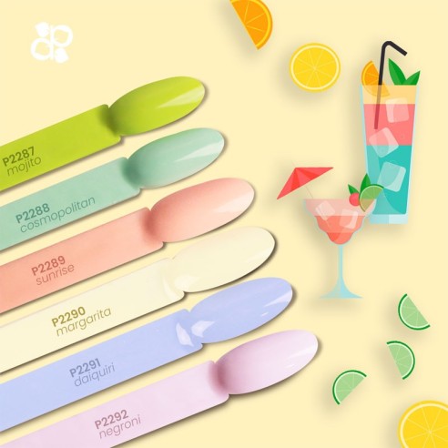 Esmalte Gel P2288 Cocktail Cosmopolitan -Esmalte semi permanente -Purple Professional