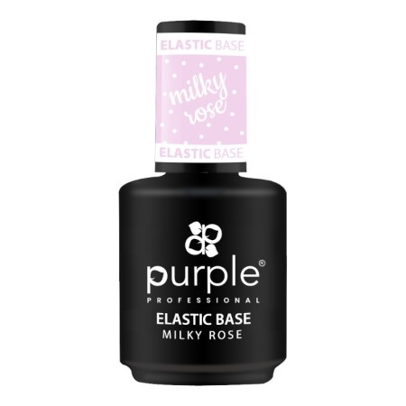 Elastic Base Milky Rose Purple Professional 15ml -Bases y Top Coats -Purple Professional