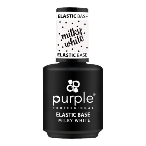 Base Élastique Blanc Laiteux Purple Professional 15ml -Bases et couches de finition -Purple Professional