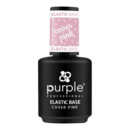 Cobertura Base Elástica Rosa Purple Professional 15ml -Bases e Top Coats -Purple Professional