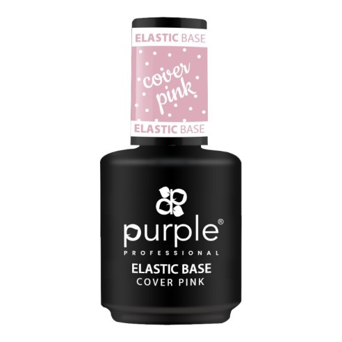 Base Cover Elastica Rosa Purple Professional 15 ml -Basi e Top Coat -Purple Professional