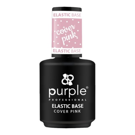 Elastischer Basis-Cover, Pink- Purple Professional 15 ml -Grund- und Decklacke -Purple Professional