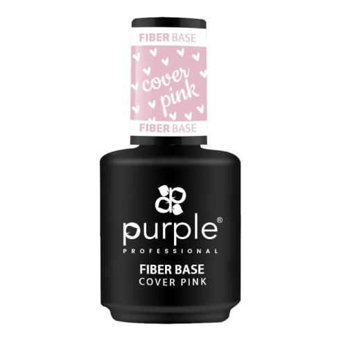 Cobertura de Base de Fibra Rosa Purple Professional 15ml -Bases e Top Coats -Purple Professional