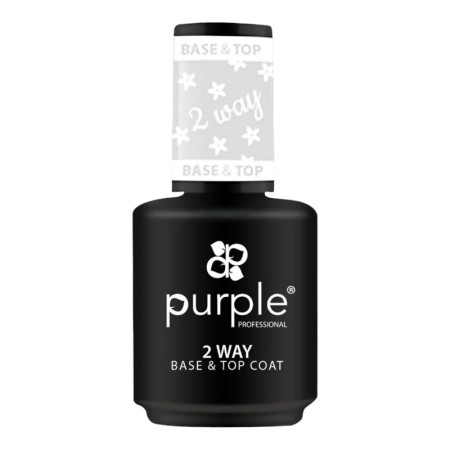 Base&Top Smalto Gel 2 Vie 15ml Viola -Basi e Top Coat -Purple Professional