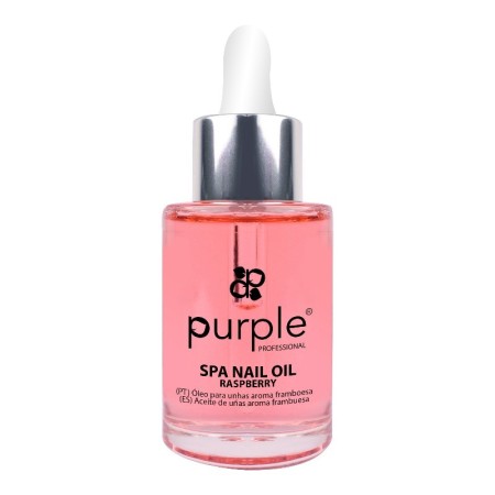 Aceite de uñas SPA NAIL OIL Raspberry 30ml -Tratamientos Quitaesmaltes -Purple Professional