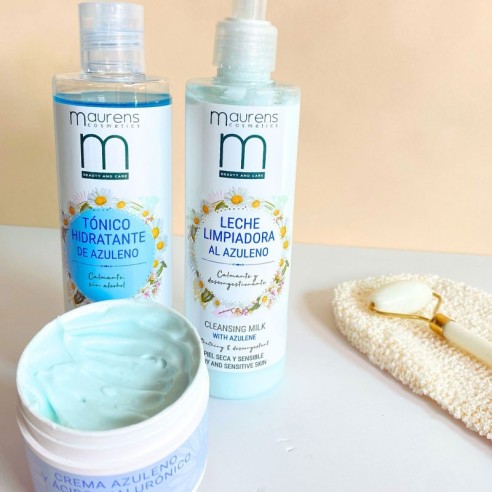 Azuleno Maurens Pack Hydratant Lait Démaquillant + Tonique + Crème -soins du visage -Maurens