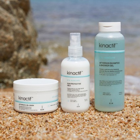 Pack Solar Suncare Kin Champú + Protector + Mascarilla 2 en 1 -Todos los champús -KIN Cosmetics