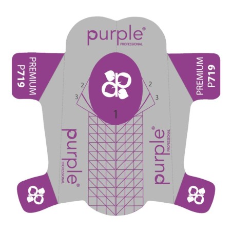 Premium Lila Nagelformen 500 Einheiten -Utensilien Zubehör -Purple Professional