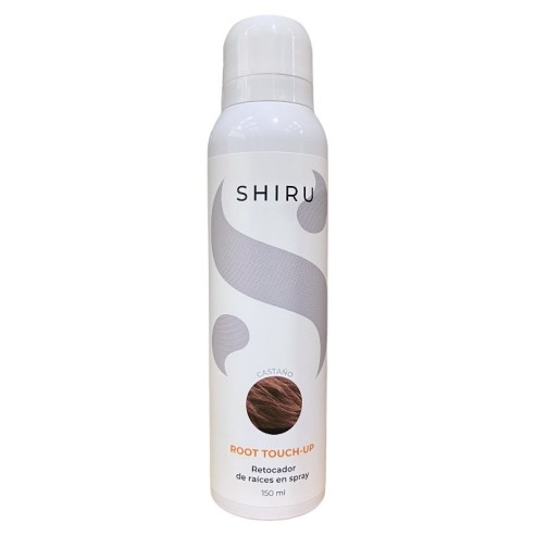 Retocador de raíces Shiru en spray color Castaño 150ml -Tintes de coloración directa -AG