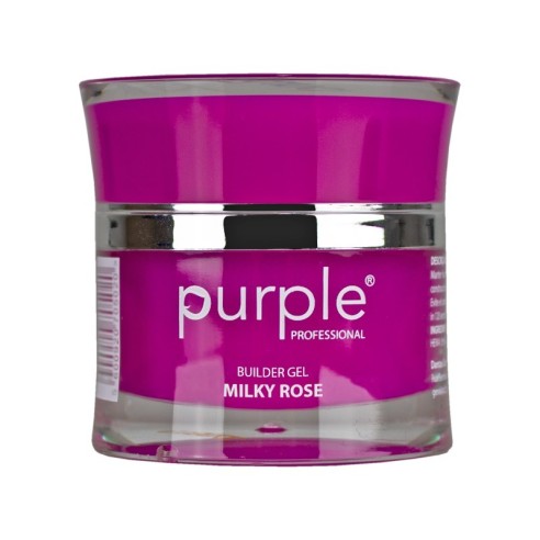 Builder Gel Milky Rose Purple Professional 15g -Gel and Acrylic -Purple Professional