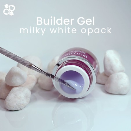 Aufbaugel Milchig Weiß Opack Purple Professional 15g -Gel und Acryl -Purple Professional