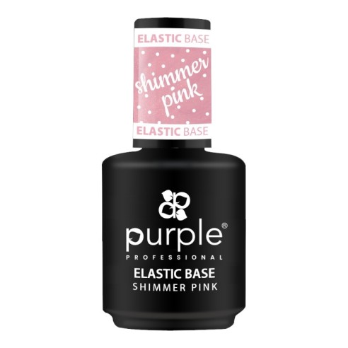 Base Elastica Shimmer Rosa Purple Professional 15ml -Purple Profess...