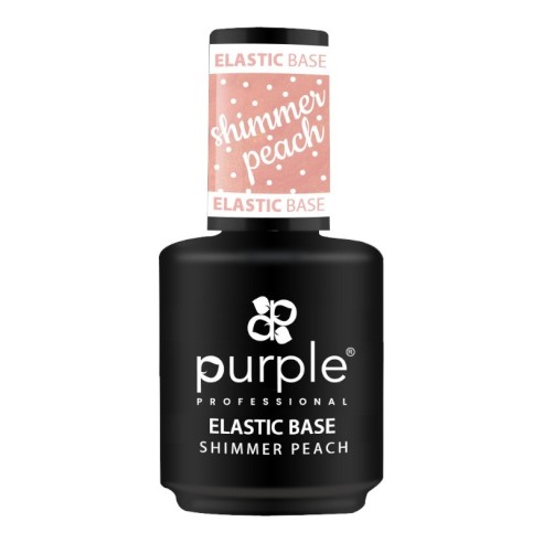 Base Elástica Shimmer Peach Purple Professional 15 -Purple Professi...