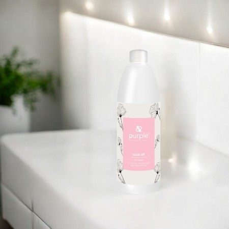 Dissolvant Soak Off Violet 1000 ml -Traitements de dissolvant pour vernis à ongles -Purple Professional 2