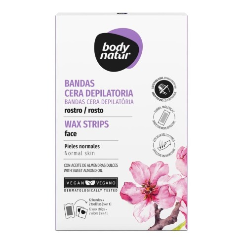 Bandas Cera Depilatoria Facial Body Natur -Body Natur