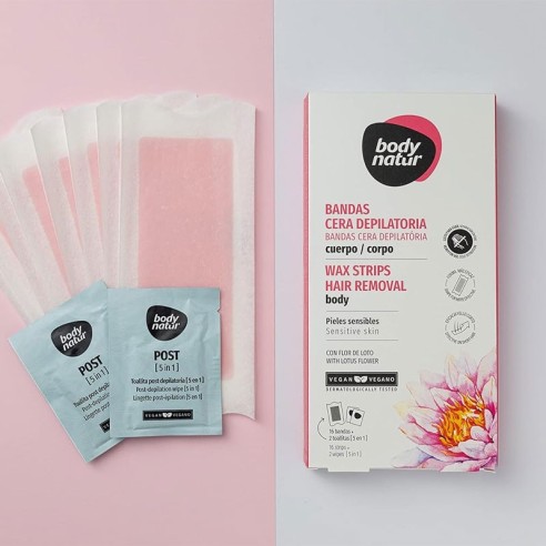 Bandes de cire épilatoire Body Body Natur -Fartage -Body Natur
