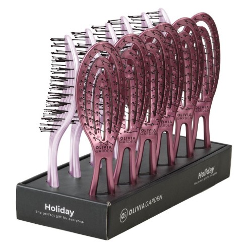 Olivia Garden Travel Holiday 2024 Présentoir Iced Collection 12 unités. -Brosses -Olivia Garden