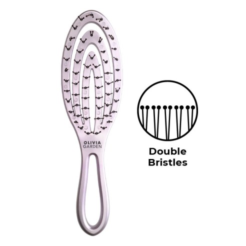 Olivia Garden Iced Rosé Travel Brush -Brushes -Olivia Garden