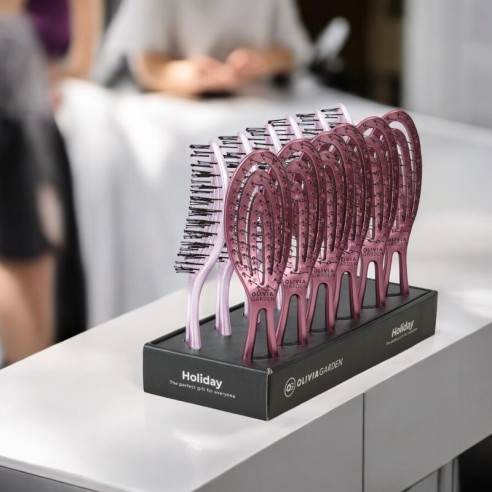 Olivia Garden Travel Holiday 2024 Présentoir Iced Collection 12 unités. -Brosses -Olivia Garden