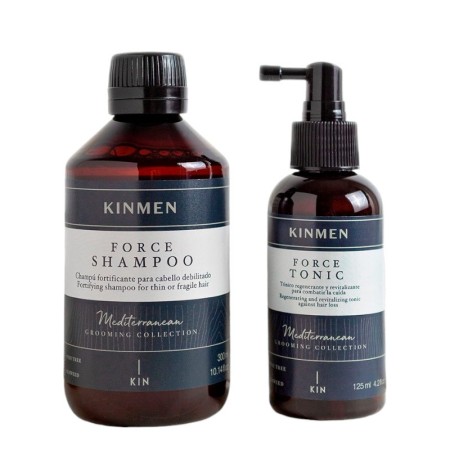 Kinmen Force Anti-Haarausfall-Packung Shampoo 300 ml + Tonic 125 ml -Anti-Fall -KIN Cosmetics
