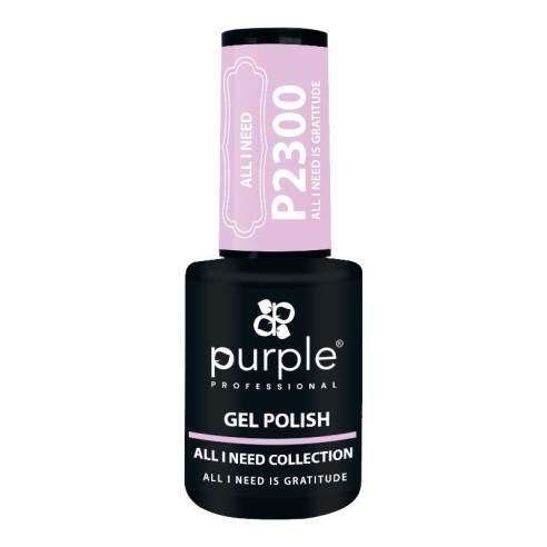 Smalto Gel Purple Professional P2300 Tutto ciò di cui ho bisogno è gratitudine -Smalto semipermanente -Purple Professional