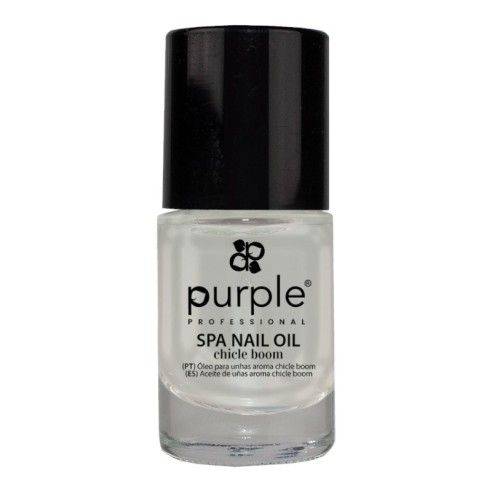 Aceite de uñas SPA NAIL aroma Chicle Boom 10ml -Tratamientos Quitaesmaltes -Purple Professional