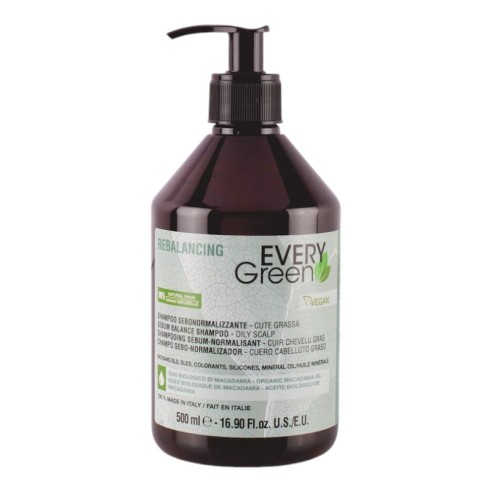 Everygreen Shampoing Anti-graisse Rééquilibrant 500 ml -Shampooings -Everygreen