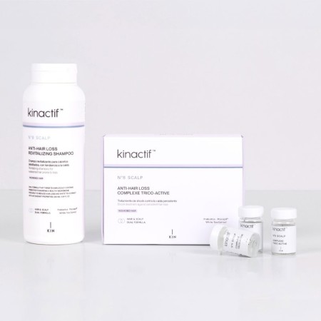 Pack Anticaída Champú + Ampollas Kinactif N.8 Scalp Anti-Hair Loss -Packs de productos para el pelo -KIN Cosmetics 2