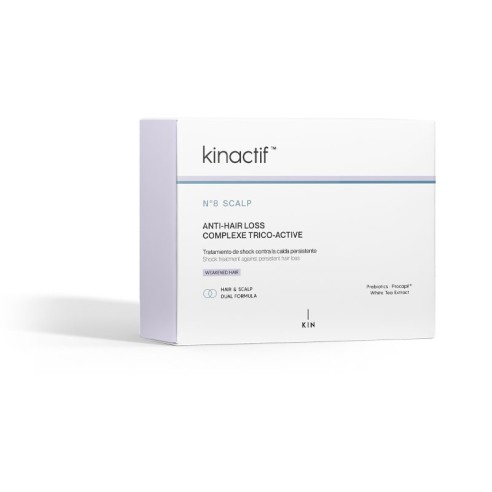 Anti-Haarausfall-Shampoo + Kinactif N.8 Kopfhaut-Anti-Haarausfall-Ampullenpackung -Haarpflegepakete -KIN Cosmetics