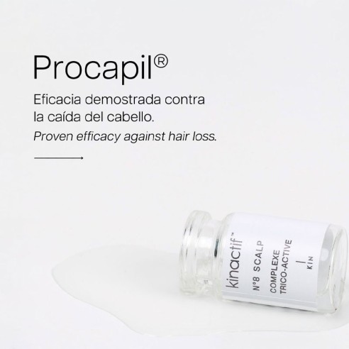 Tratamiento Kinactif N.8 Scalp Anti-Hair Loss - 10 ampollas x 6ml -Anticaida -KIN Cosmetics