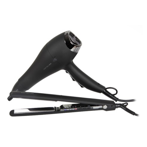 Corioliss C3 Iron Kit Flow Black Chrome Hair Dryer Corioliss