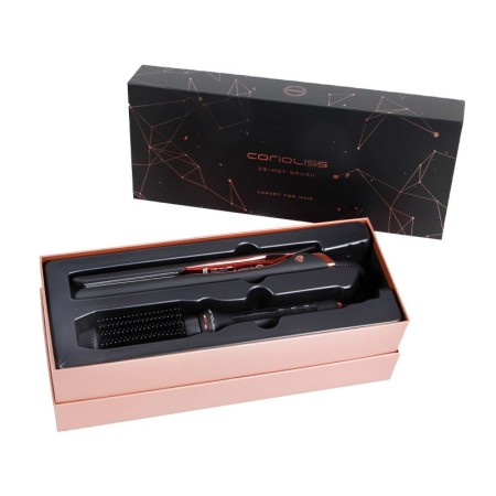 Kit Corioliss Fer C5 + Brosse Chaude Cuivre Noir -Lisseurs, pinces et bigoudis -Corioliss 2