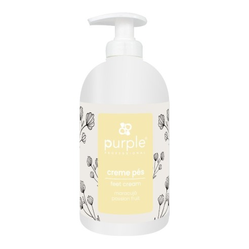 Creme para Pés com Aroma de Maracujá 500ml -Creme para as mãos e pés -Purple Professional