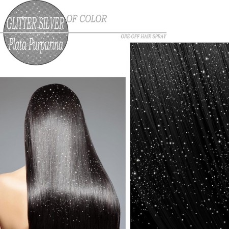 Spray de cabelo com brilho prateado -Fantasy e FX -La Fiesta 2