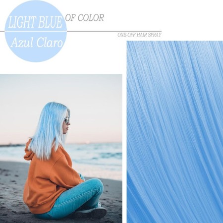 Laque pour cheveux bleu clair -Fantaisie et FX -La Fiesta 2