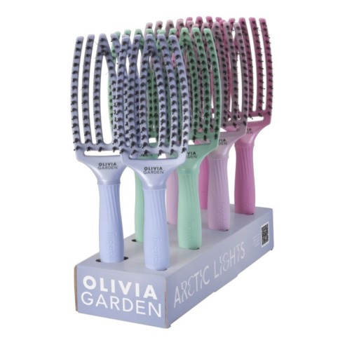 Fingerbrush Arctic Lights Display 8 Units -Brushes -Olivia Garden