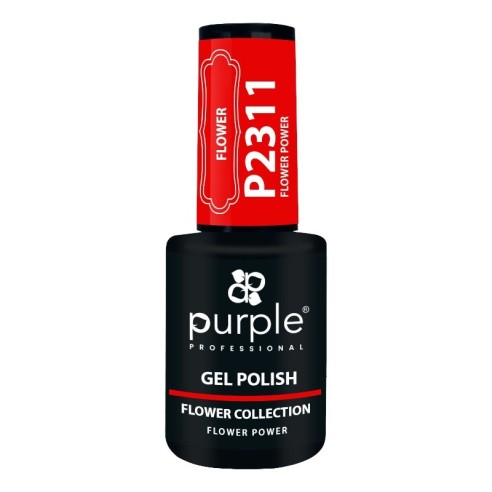 Esmalte Gel P2311 Flower Power -Esmalte semi permanente -Purple Professional