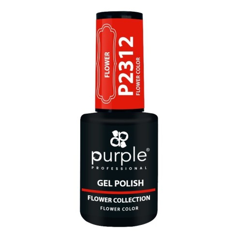 Esmalte Gel P2312 Flower Color -Esmalte semi permanente -Purple Professional