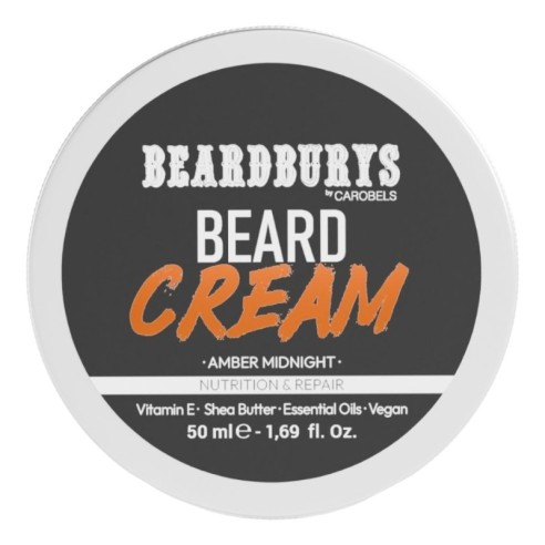 Beardburys Amber Midnight Crème à Barbe Nourrissante et Réparatrice 50 ml -Barbe et moustache -Beardburys