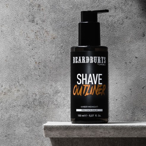 Beardburys OUTLINER Gel à Raser Ambre Minuit 150 ml -Barbe et moustache -Beardburys
