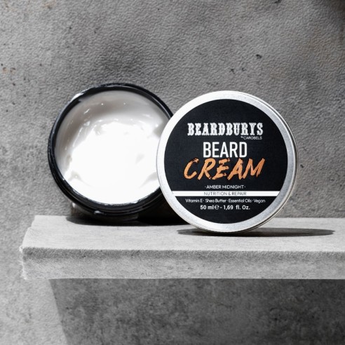 Beardburys Amber Midnight Crema da barba nutriente e riparatrice 50 ml -Barba e baffi -Beardburys