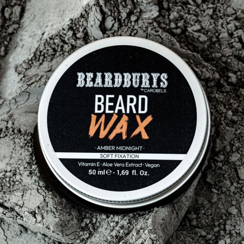 Beardburys Cire à Barbe Ambre Minuit 50 ml -Barbe et moustache -Beardburys