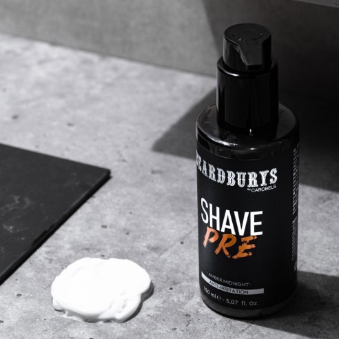 Beardburys Amber Midnight Crema prebarba 150 ml -Barba e baffi -Beardburys