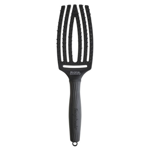 Fingerbrush Care Iconic Double Bristles Black -Brushes -Olivia Garden