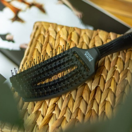 Cepillo Fingerbrush Care Iconic Double Bristles Black -Cepillos -Olivia Garden 2